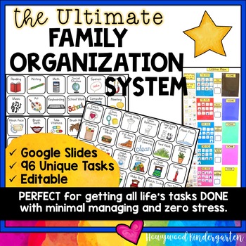 Preview of The Ultimate Family Organization System!  PERFECT job chart @ home!