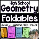 Geometry Foldables Bundle for Interactive Notebooks