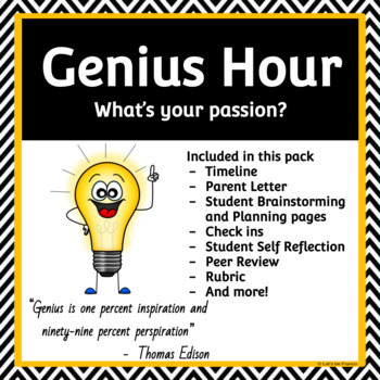 Preview of The Genius Hour Pack with Brainstorming Worksheets