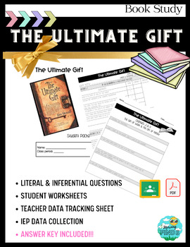 Preview of The Ultimate Gift Book Literal & Inferential Question Data Tracking Sheet