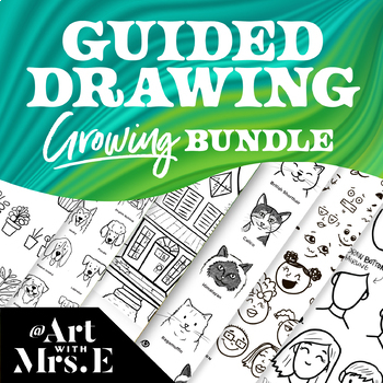 Preview of The Ultimate "How to Draw" GROWING Guided Drawing Bundle  ✏️ | Directed Drawings