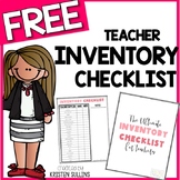 The Ultimate Inventory Checklist for Teachers