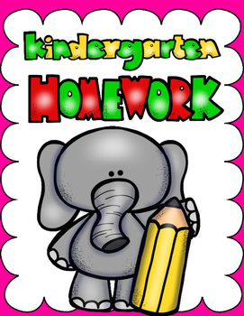 Preview of Kindergarten Homework Folder:  The Ultimate Homework Folder