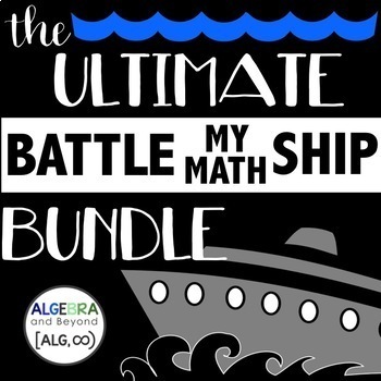 Preview of Ultimate Battleship Math Activities BUNDLE | Review Worksheets | Math Games