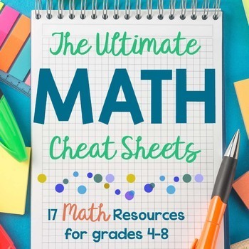 Preview of The Ultimate Math Cheat Sheets | Math Reference Guides