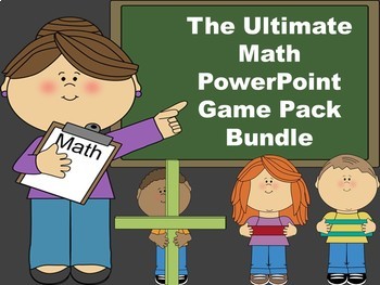 Preview of The Ultimate Math PowerPoint Game Pack Bundle