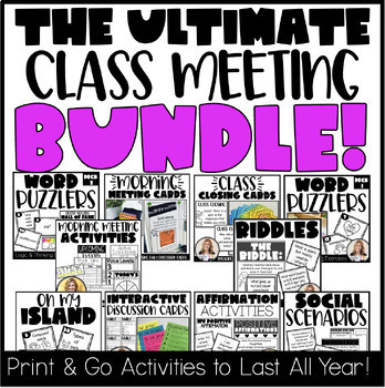 Preview of The Ultimate Morning Meeting Bundle