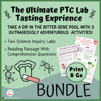 Preview of The Ultimate PTC Tasting Lab Bundle For Genetics