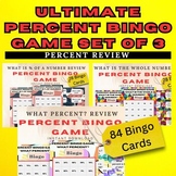 The Ultimate Percent Bingo Game Bundle Grades 6th-8th