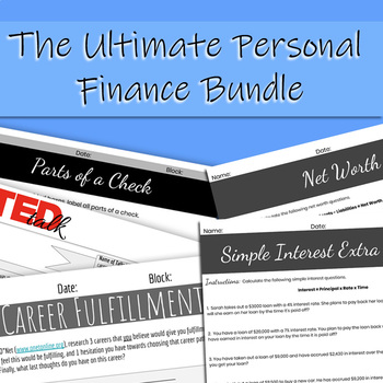 Preview of The Ultimate Personal Finance Bundle (Distance Learning Friendly)
