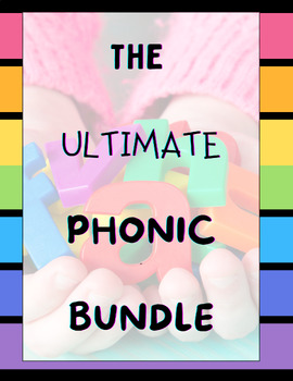 Preview of The Ultimate Phonic Bundle ELA Posters Vocabulary lists Word Work Activities