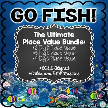 Place Value Games: Go Fish Place Value Games Bundle by Joya Crawford