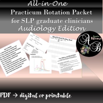 Preview of The Ultimate Practicum Packet for SLP grad students: Audiology Edition