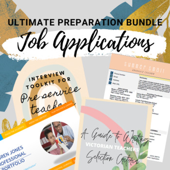 Preview of The Ultimate Preparation Bundle for Job Applications and Interviews