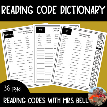 Preview of The Ultimate Reading Code Dictionary | Multi-Letter Phonograms