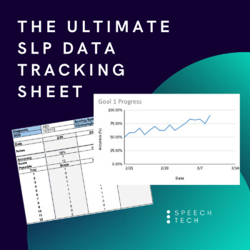 Preview of The Ultimate SLP Data Tracking Sheet with Progress Charts