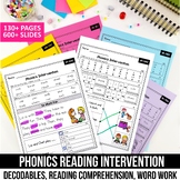 Phonics Science of Reading Intervention Decodable Readers 