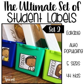 Preview of The Ultimate Set of Student Labels Set 2