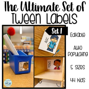 Preview of The Ultimate Set of Tween Labels Set 1 - Fits all Target labels! 