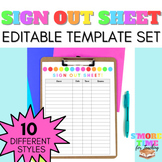 The Ultimate Sign-Out Sheet & Bathroom Log Template Set - 