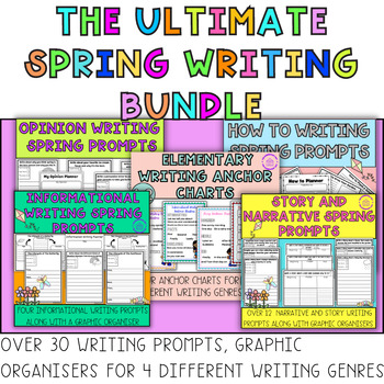 The Ultimate Spring Writing Bundle - Printable Prompts and Graphic ...