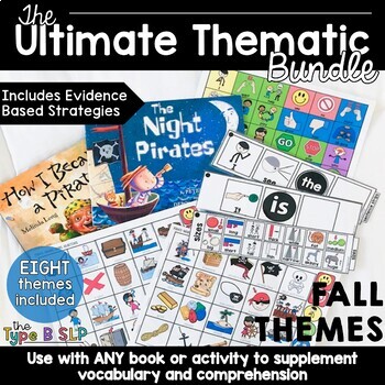 Preview of Ultimate Thematic Units for FALL Bundle for Speech Therapy
