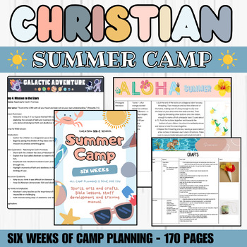 Preview of The Ultimate VBS Summer Camp Planning Book - Christian + Bible