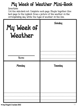 The Ultimate Weather Lapbook by Amy Padgett Creations | TpT