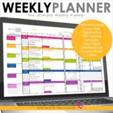 Teacher Planner Templates EDITABLE - Teacher Binder - Google, Excel & Numbers