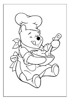 pooh thanksgiving coloring pages