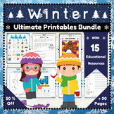 The Ultimate Winter Worksheets Bundle : Engaging Resources