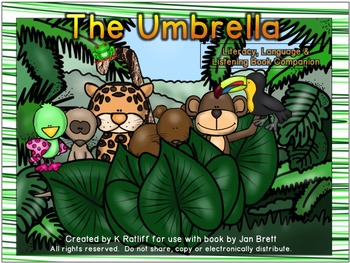 Preview of The Umbrella:  Literacy, Language and Listening Book Companion