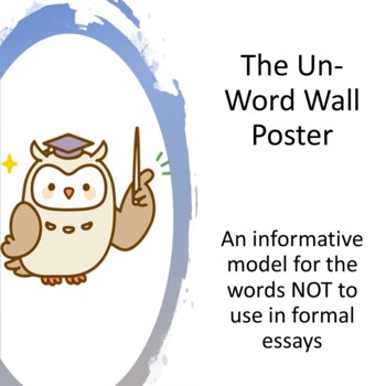 Preview of The UnWord Wall Poster