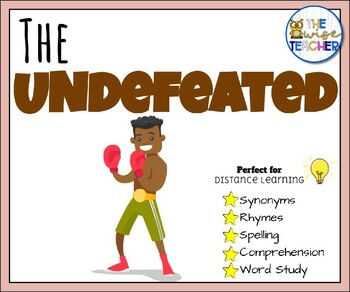 Preview of The Undefeated - Spring Reading Comprehension Digital Resources