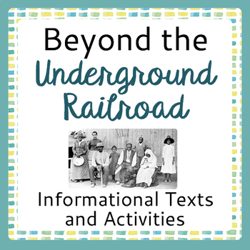 Preview of UNDERGROUND RAILROAD Canadian History: Texts, Activities PRINT and EASEL