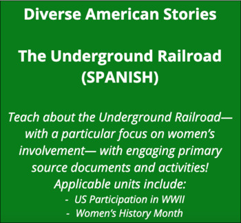 Preview of The Underground Railroad (Complete Lesson) - SPANISH Version
