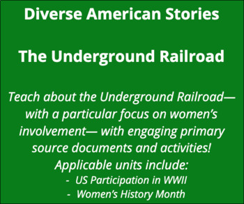 Preview of The Underground Railroad - Complete Lesson Set