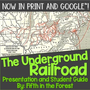 Preview of The Underground Railroad PowerPoint PLUS Student Guide for Distance Learning