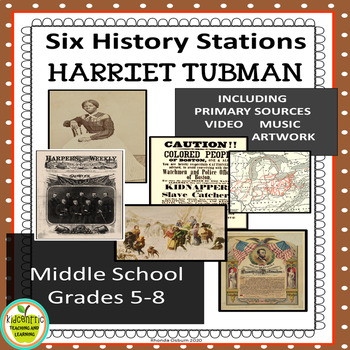 Preview of The Underground Railroad and Harriet Tubman | Six History Stations