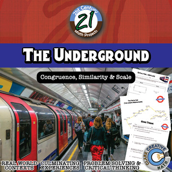 Preview of The Underground -- Distance & Scale Modeling - 21st Century Math Project