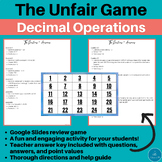 The Unfair Game | Decimals | Math Game | Decimal Operation