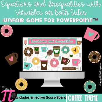 Preview of The Unfair Game (Equations, Inequalities, and Expressions Review Activity)