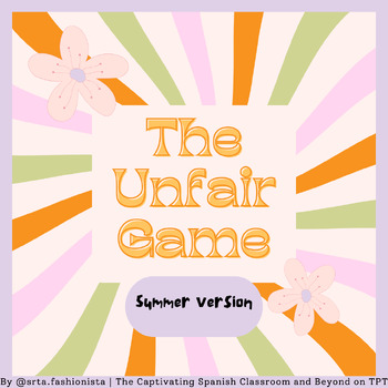 Preview of The Unfair Game: Summer Version (FULL ENGLISH)