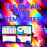 The Unfair Game editable review game TEMPLATE for any subject