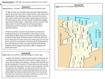 Preview of The Union vs. The Confederacy (LP + Docs + PPT + Charts)