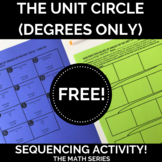 The Unit Circle (DEGREES ONLY) Sequencing Activity!