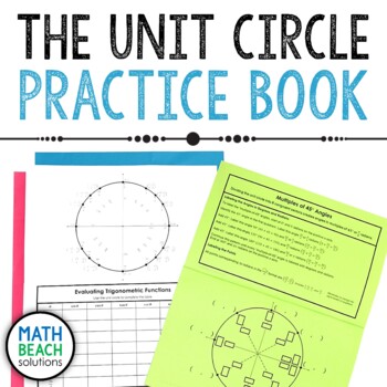 Preview of The Unit Circle Practice Book Activity