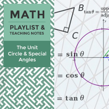 Preview of The Unit Circle and Special Angles - Playlist and Teaching Notes