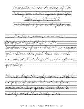 The United States in Space Copywork Vol. 2-Cursive Style by WriteBonnieRose