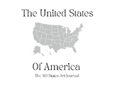 The United States of America-50 States blank art journal